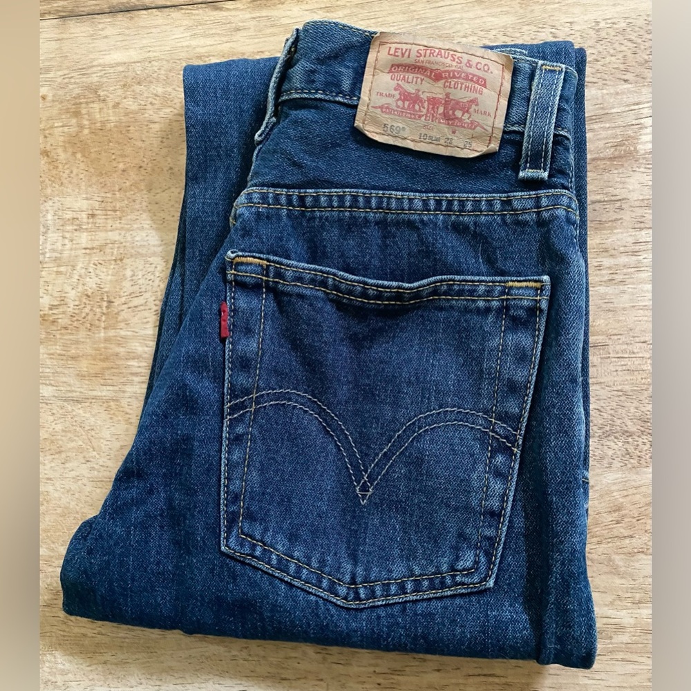 Levi’s 569 Boy’s Sz 10 Slim 23X25‎ Loose Straight Denim Jeans